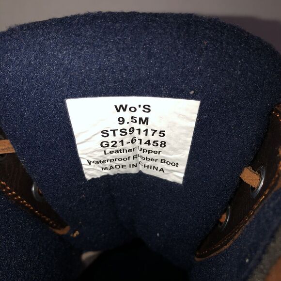 Sperry Saltwater Women's Sz 9.5M Weather Boot - NAVY - Picture 2 of 6